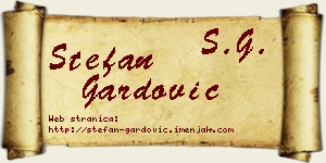 Stefan Gardović vizit kartica